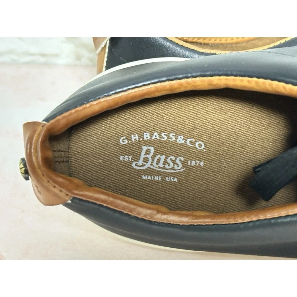 G.H. Bass & Co. Men's Boy's Black‎ Preppy Sneakers Size 8M